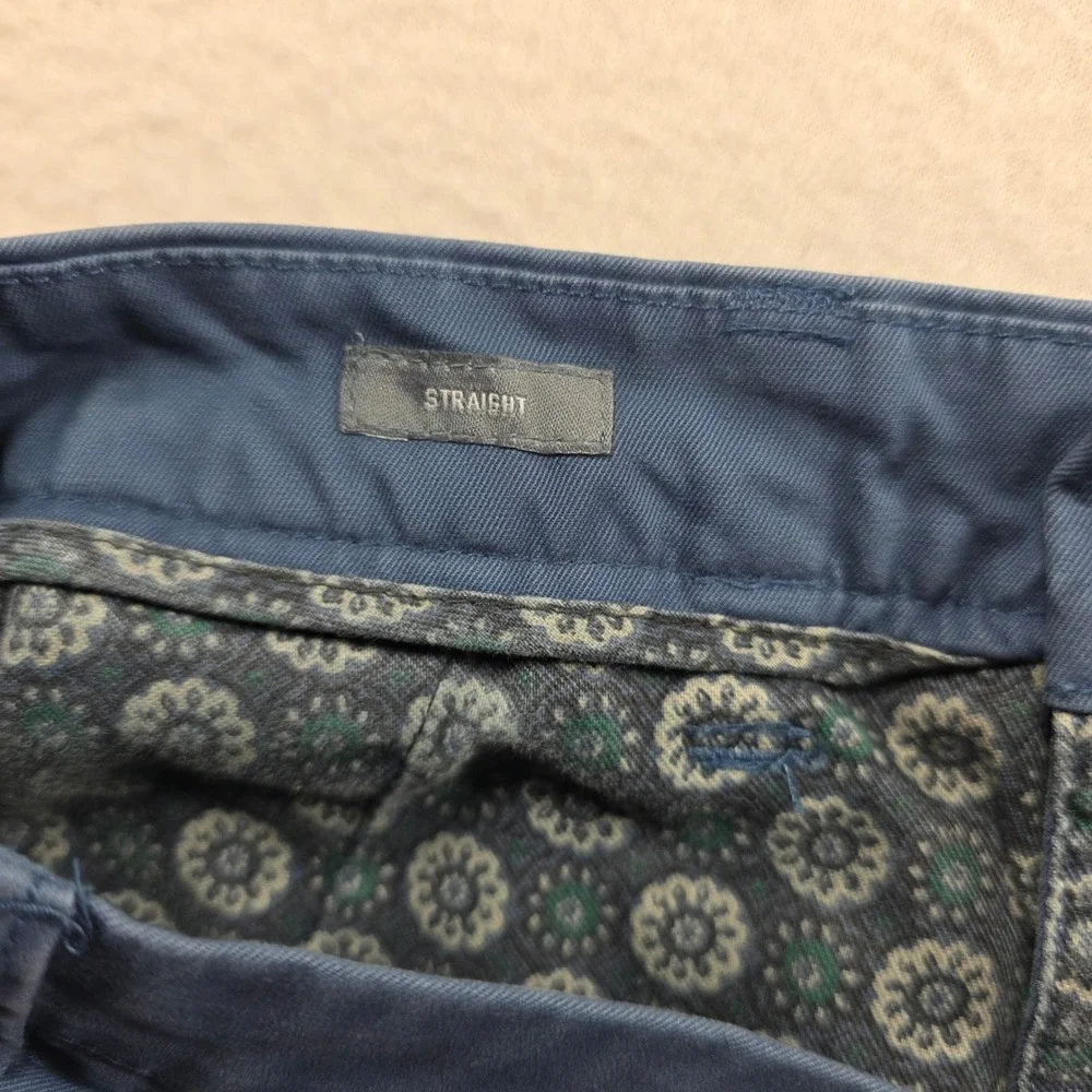 Bonobos Chino Pants‎ Mens 31(32 actual)x30 Blue Straight Leg Cotton 11598-BLK31